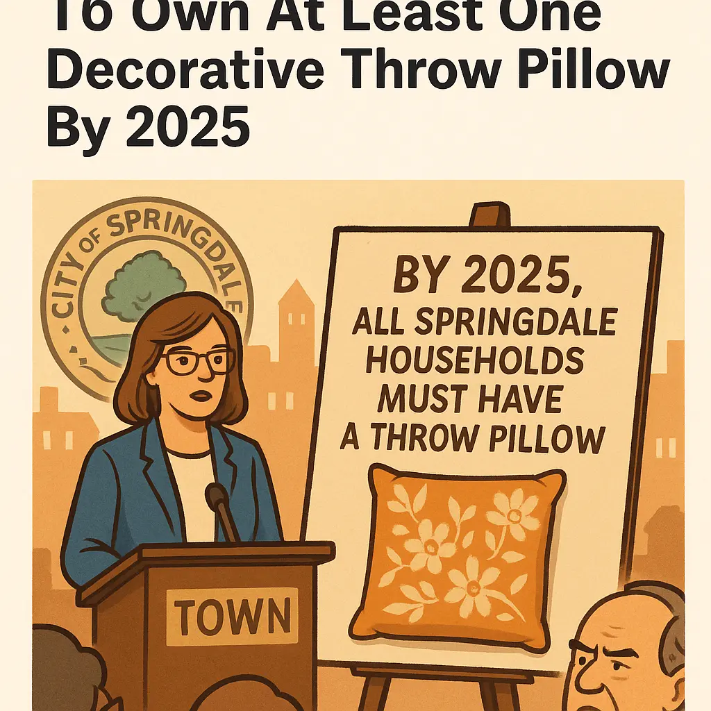 U.S. Town Requires All Residents To Own At Least One Decorative Throw Pillow By 2025