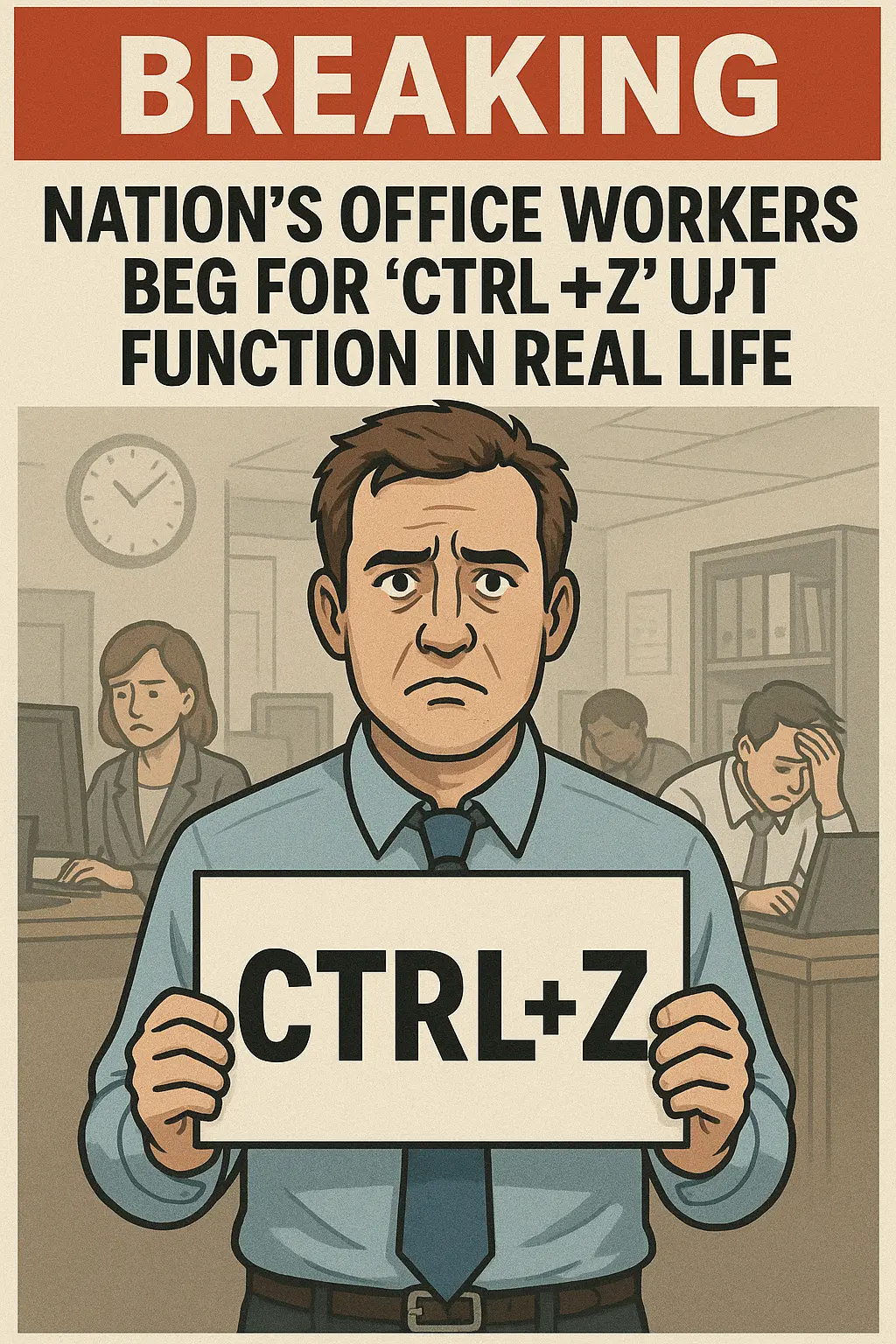 Workers Rally for Real-Life Ctrl+Z to Erase Everyday Blunders