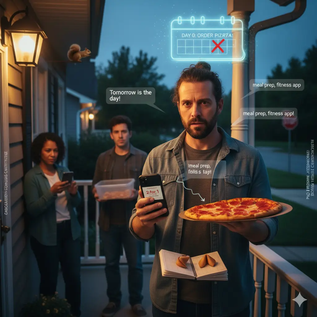 Local Man Claims He'll Start Diet Tomorrow, Still Ordering Pizza